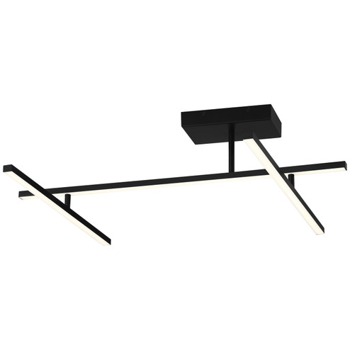 Duo LED Semi-Flush Mount in Matte Black (18|63078LEDDMBLACR)