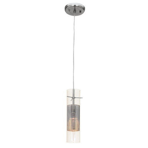 Spartan LED Pendant in Brushed Steel (18|50525LEDDLPBSCLM)