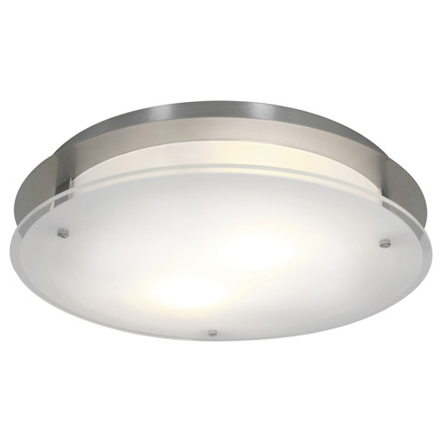 Vision Round LED Flush Mount in Brushed Steel (18|50038LEDDBSFST)