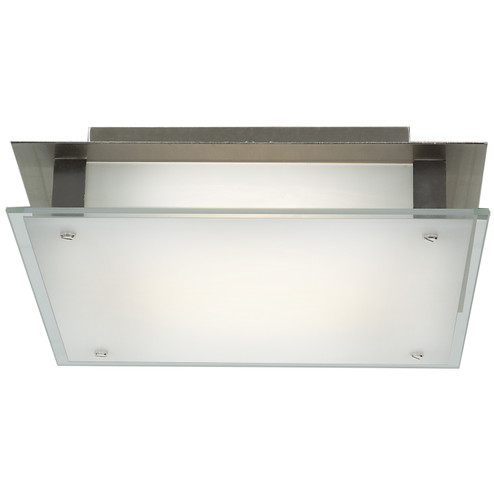 Vision SQ LED Flush Mount in Brushed Steel (18|50031LEDDBSFST)