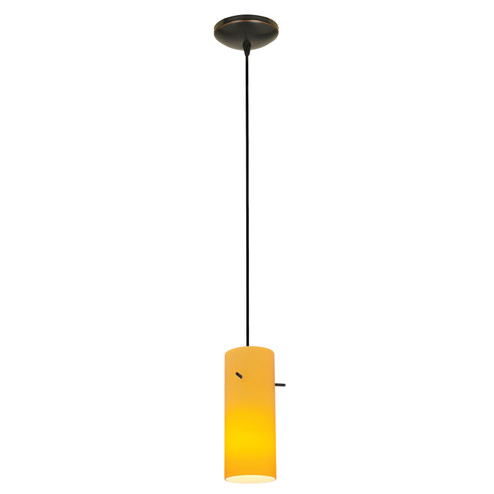 Cylinder LED Pendant in Oil Rubbed Bronze (18|280303CORBAMB)