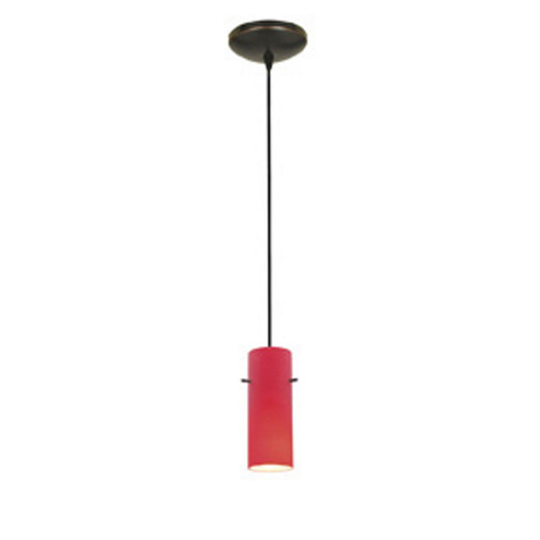 Cylinder One Light Pendant in Oil Rubbed Bronze (18|280301CORBRED)