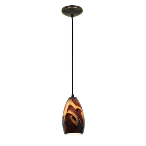 Champagne LED Pendant in Oil Rubbed Bronze (18|280123CORBICA)