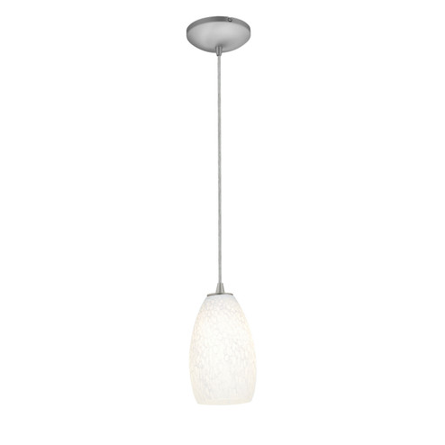 Champagne LED Pendant in Brushed Steel (18|280123CBSWHST)