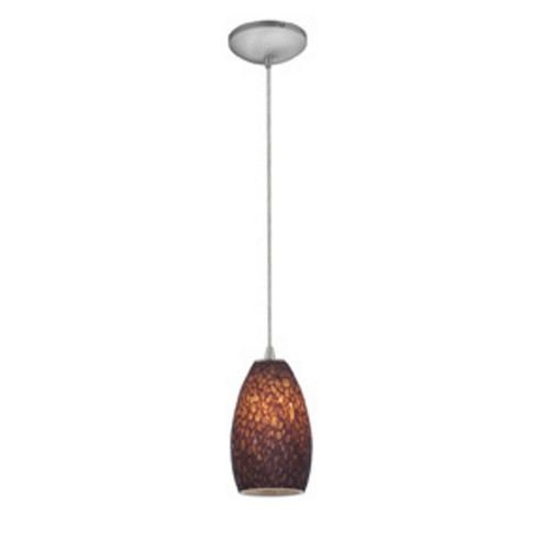 Champagne One Light Pendant in Brushed Steel (18|280121CBSBRST)