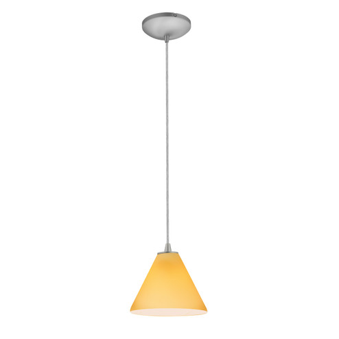 Martini LED Pendant in Brushed Steel (18|280043CBSAMB)