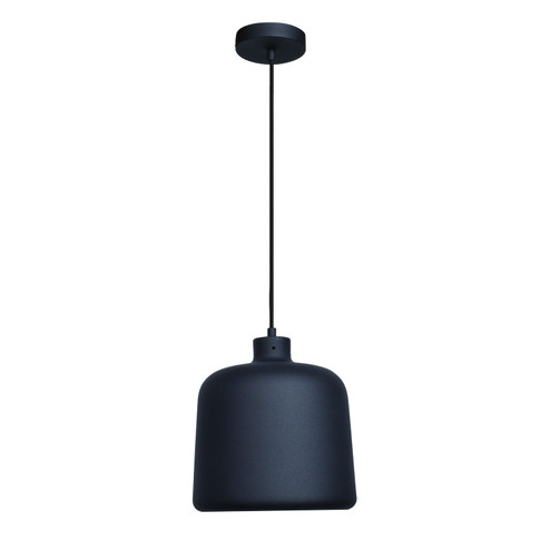 Forge One Light Pendant in Matte Black (18|23778MBLMGL)