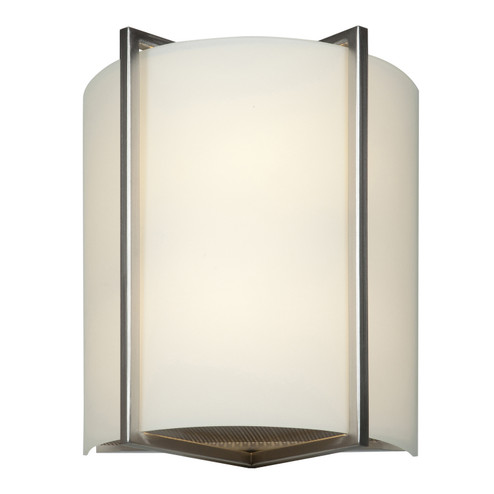 Vector Two Light Wall Fixture in Brushed Steel (18|20451BSOPL)