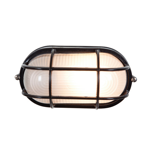 Nauticus Dual Mount One Light Bulkhead in Black (18|20290BLFST)
