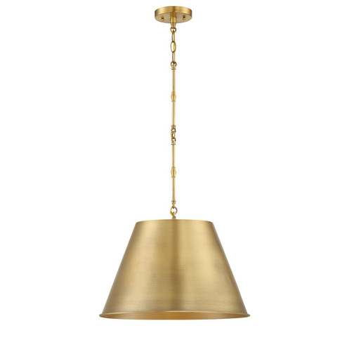 Alden One Light Pendant in Warm Brass (51|72311322)
