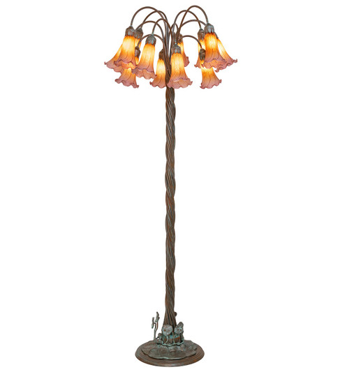 Amber/Purple 12 Light Floor Lamp in Bronze (57|262118)