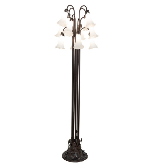 White 12 Light Floor Lamp in Mahogany Bronze (57|15889)