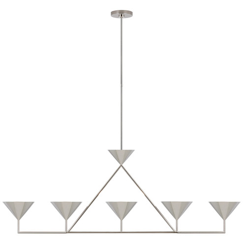 Orsay LED Linear Chandelier in Polished Nickel (268|PCD5216PN)