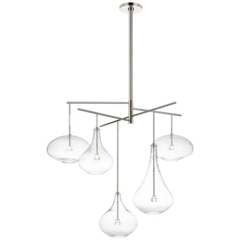 Lomme LED Chandelier in Polished Nickel (268|CD5025PNCG)