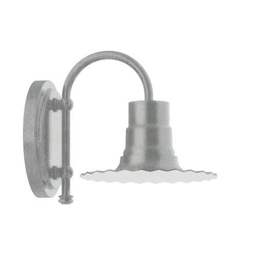 Radial One Light Wall Sconce in Painted Galvanized (518|SCB15749G06)