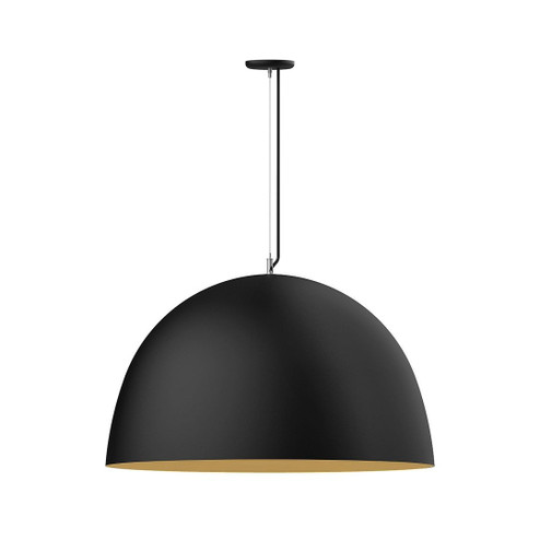 XL Choices One Light Pendant in Black w/Gold Matte Interior (518|PEG2154175C25)