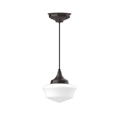 Schoolhouse One Light Pendant in Architectural Bronze (518|PEF02151C16)