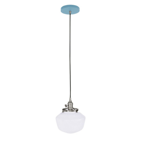 Uno One Light Pendant in Light Blue w/Brushed Nickel (518|PEB4135496C25)