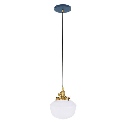 Uno One Light Pendant in Navy w/Brushed Brass (518|PEB4135091C25)