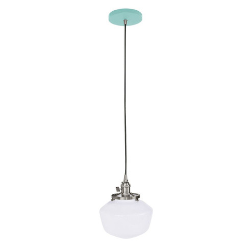 Uno One Light Pendant in Sea Green w/Brushed Nickel (518|PEB4134896C26)