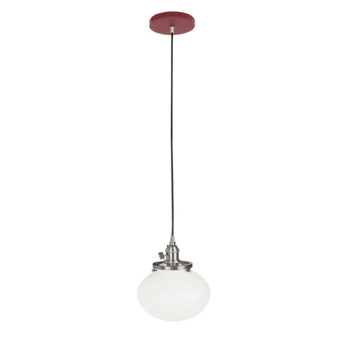 Uno One Light Pendant in Black with Brushed Nickel (518|PEB4114196C26)