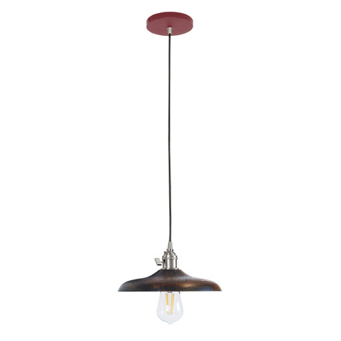Uno One Light Pendant in Architectural Bronze with Brushed Brass (518|PEB4105191C26)