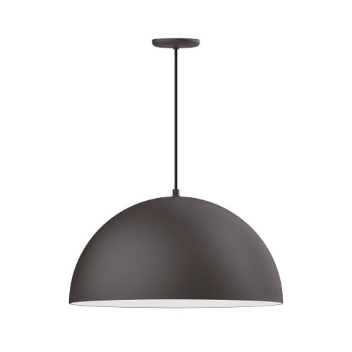 XL Choices One Light Pendant in Bronze Matte w/White Interior (518|PEB2295744C16)