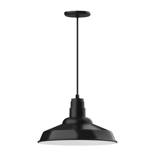 Warehouse One Light Pendant in Black (518|PEB18441C26G06)