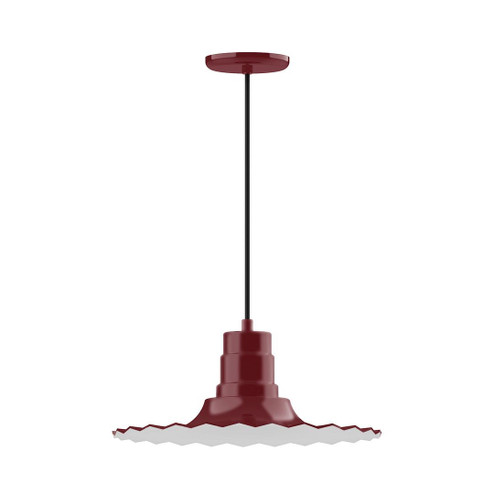Radial One Light Pendant in Barn Red (518|PEB15955C24G06)