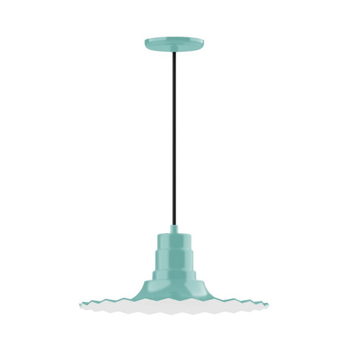 Radial One Light Pendant in Sea Green (518|PEB15948C25G05)