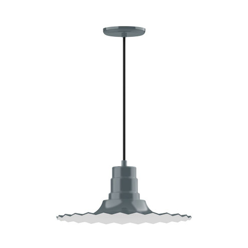 Radial One Light Pendant in Slate Gray (518|PEB15940C21G06)
