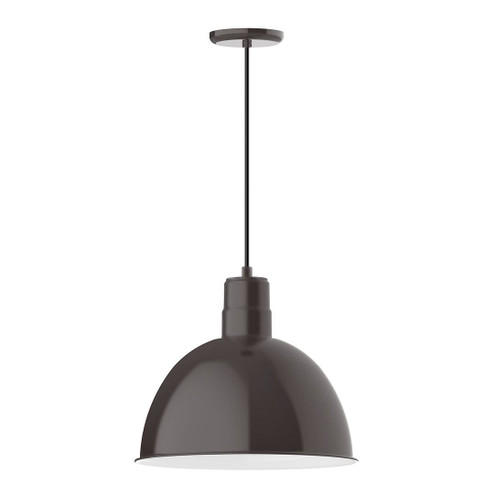 Deep Bowl One Light Pendant in Architectural Bronze (518|PEB11751C12G06)