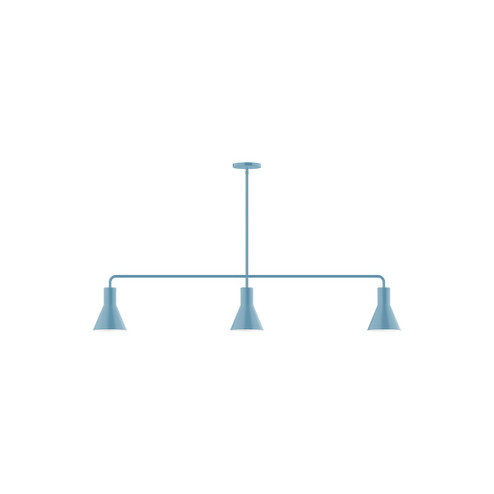 Axis Three Light Linear Pendant in Light Blue (518|MSN43654)