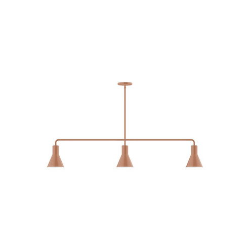 Axis Three Light Linear Pendant in Terracotta (518|MSN43619)