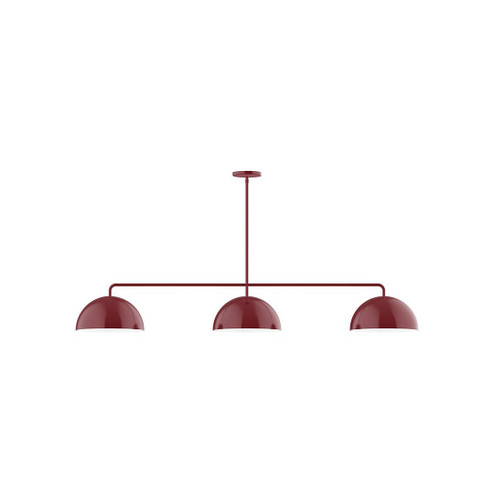 Arcade Three Light Linear Pendant in Barn Red (518|MSN432G1555)