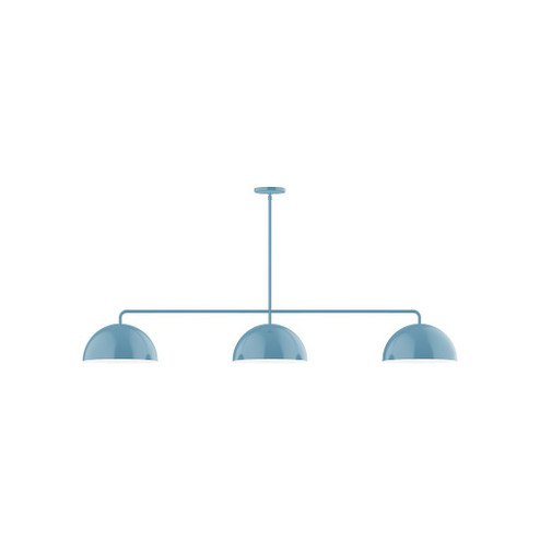 Arcade Three Light Linear Pendant in Light Blue (518|MSN432G1554)