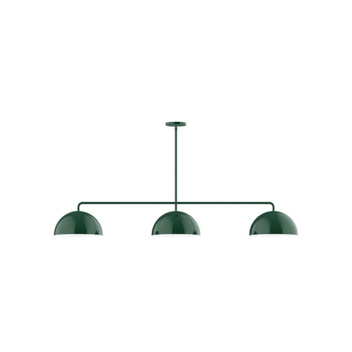 Arcade Three Light Linear Pendant in Forest Green (518|MSN432G1542)