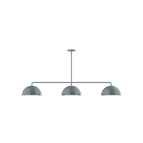 Arcade Three Light Linear Pendant in Slate Gray (518|MSN432G1540)
