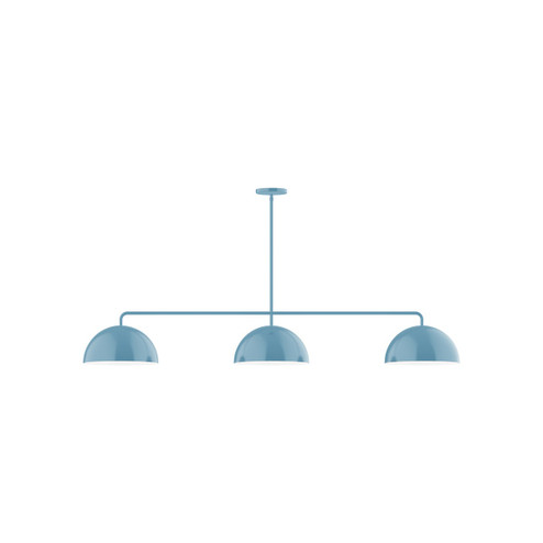 Arcade Three Light Linear Pendant in Light Blue (518|MSN43254)