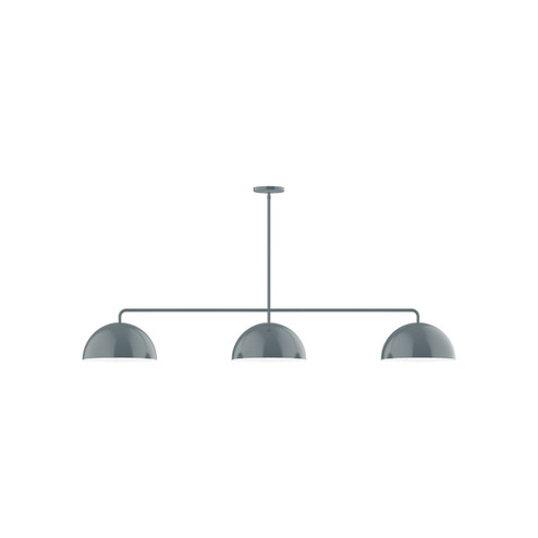 Arcade Three Light Linear Pendant in Slate Gray (518|MSN43240)