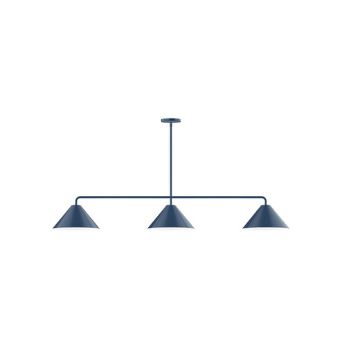 Pinnacle Three Light Linear Pendant in Navy (518|MSN42250)