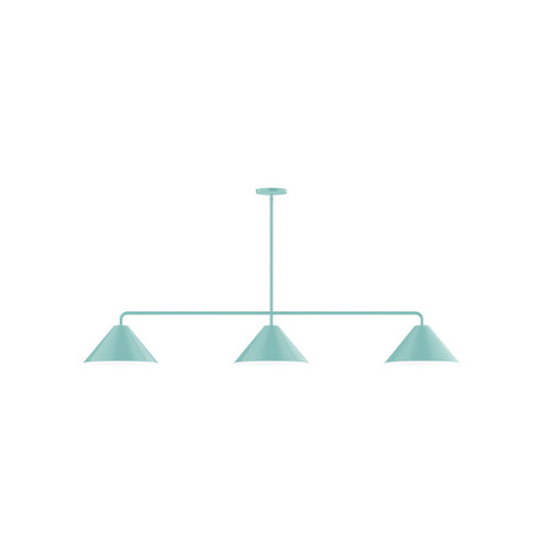 Pinnacle Three Light Linear Pendant in Sea Green (518|MSN42248)
