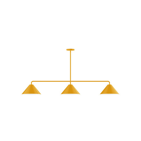 Pinnacle Three Light Linear Pendant in Bright Yellow (518|MSN42221)