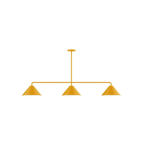 Axis Three Light Linear Pendant in Bright Yellow (518|MSN42221)
