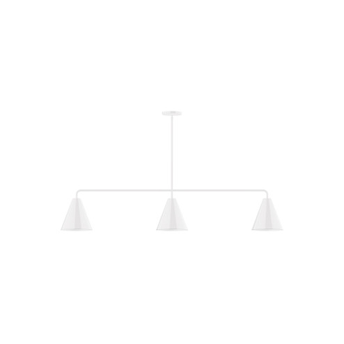 Jynx Three Light Linear Pendant in White (518|MSN42044)