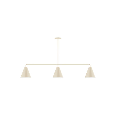 Jynx Three Light Linear Pendant in Cream (518|MSN42016)