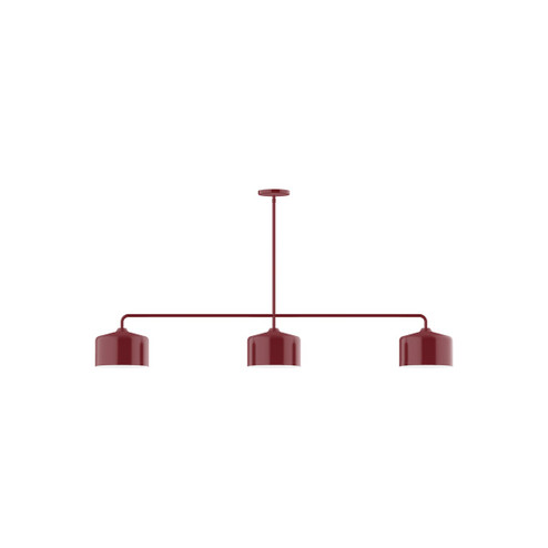 Axis Three Light Linear Pendant in Barn Red (518|MSN41955)