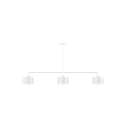 Julia Three Light Linear Pendant in White (518|MSN41944)