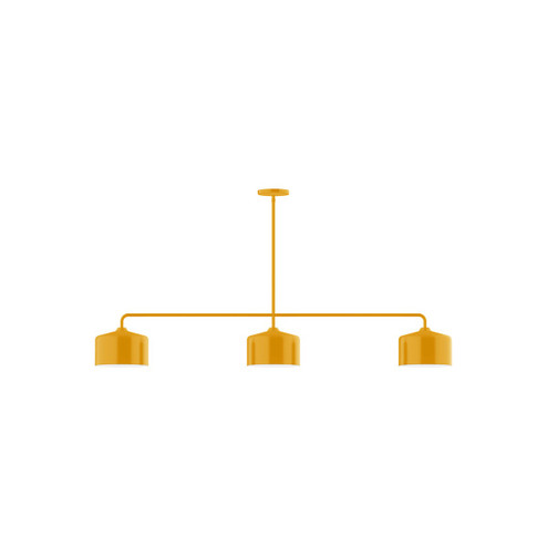 Julia Three Light Linear Pendant in Bright Yellow (518|MSN41921)