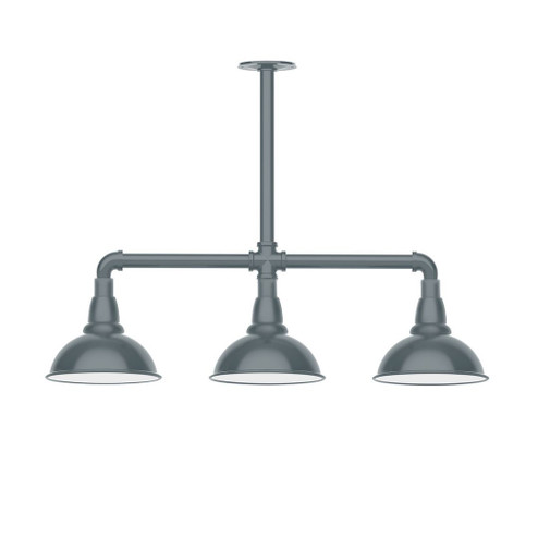 Cafe Three Light Pendant in Slate Gray (518|MSK10540T30G06)